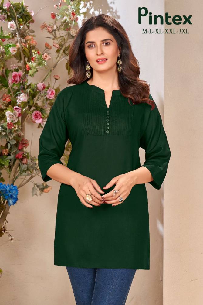 Sangeet Pintex 1001 Rayon Palin Ladies Top Wholesale Price In Surat
